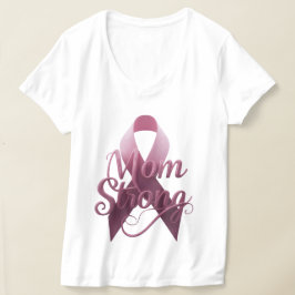 Camiseta de Conciencia del Cáncer de Mamá Fuerte –