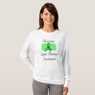 Camiseta de Conciencia del Mal de Lyme en Kansas