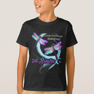 Camiseta de Conciencia del Suicidio Solo Respira P