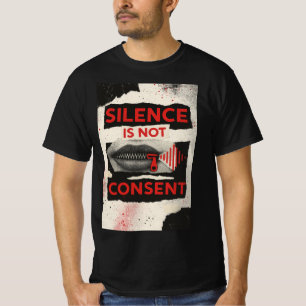 Camiseta de Conciencia: El Silencio No Es Consenti