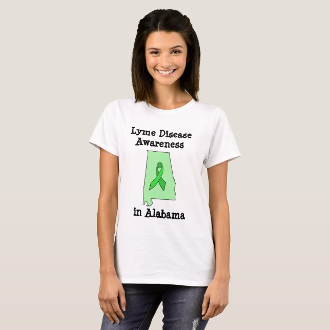 Camiseta de Conciencia sobre la Enfermedad de Lyme (Anverso completo)