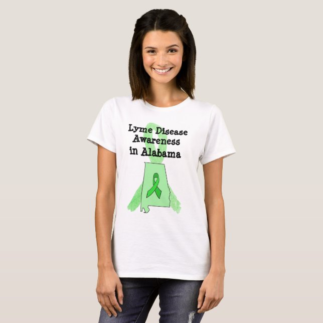 Camiseta de Conciencia sobre la Enfermedad de Lyme (Anverso completo)