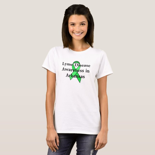 Camiseta de Conciencia sobre la Enfermedad de Lyme (Anverso completo)