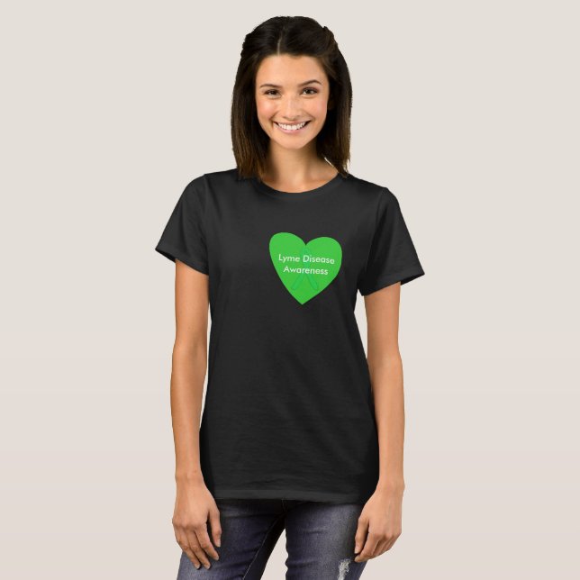 Camiseta de Conciencia sobre la Enfermedad de Lyme (Anverso completo)