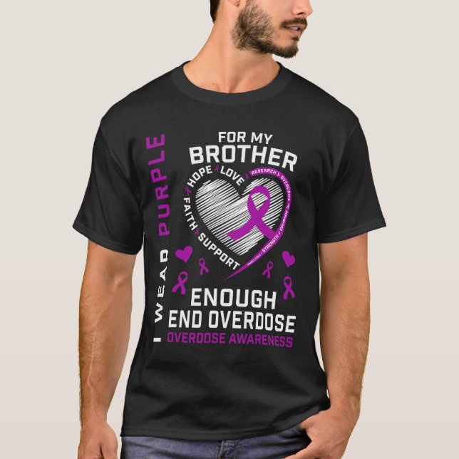 Camiseta de Conciencia sobre Sobredosis Fin Bastan (Anverso)