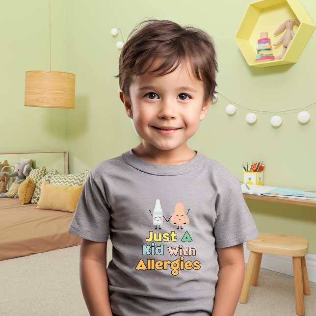 Camiseta de concientización sobre alergia divertid (Subido por el creador)