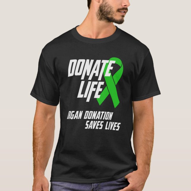 Camiseta de concientización sobre donación de órga (Anverso)