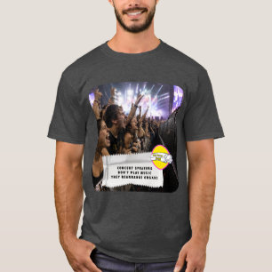 Camiseta de concierto de chistes de envoltorios de