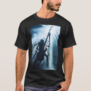 Camiseta de concierto del bajista araña