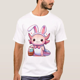 Camiseta de conejito de Pascua Axolotl