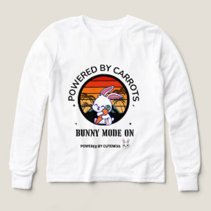 Camiseta de conejito lindo abrazando zanahoria pue