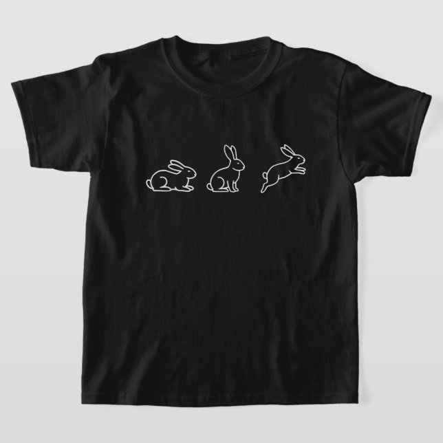 Camiseta de conejito lindo, Camisa de conejo minim (Distribución)