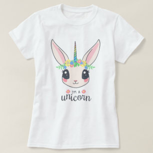 Camiseta de conejito unicornio