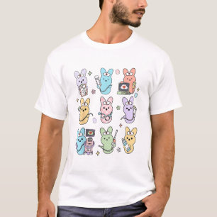 Camiseta de conejitos divertidos técnico de ultras