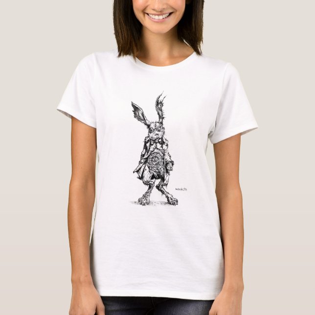 Camiseta de conejo blanco (Anverso)