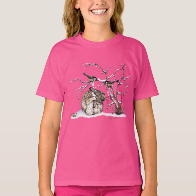Camiseta De Conejo De Aves Y Conejo De Conejo (Anverso)