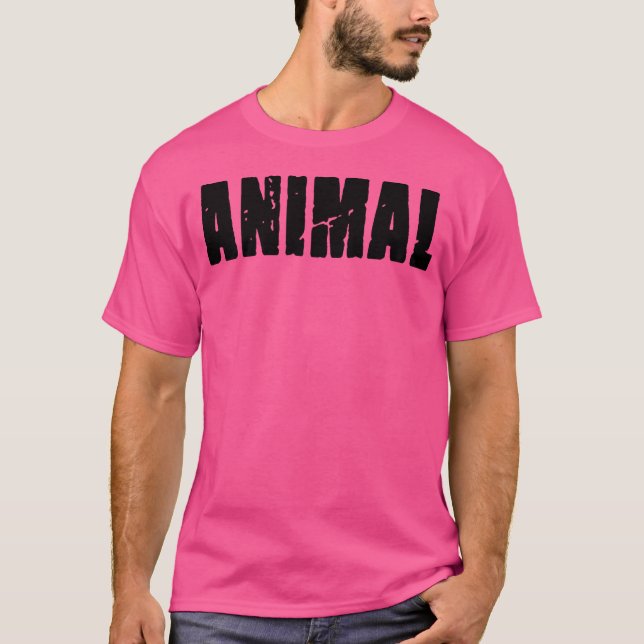 Camiseta De Conejo De Gimnasio De Animales (Anverso)