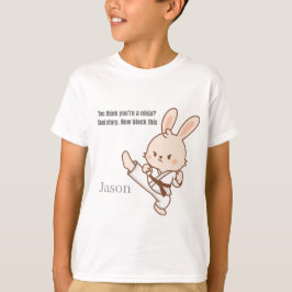 Camiseta de conejo de karate