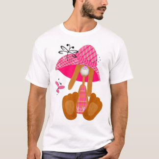 Camiseta de conejo de Pascua para niños