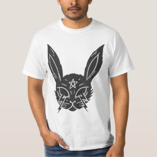 Camiseta de conejo de Punk Pentagram