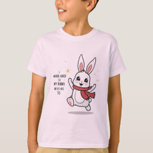 Camiseta de conejo feliz - Personalizado Minimalis