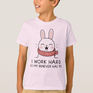 Camiseta de conejo feliz - Personalizado Minimalis