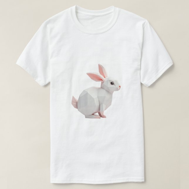 Camiseta de conejo geométrico (Diseño del anverso)