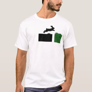 Camiseta de conejo saltando Camiseta gráfica de