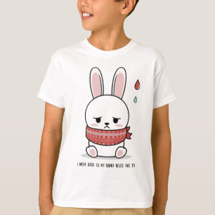 Camiseta de conejo triste - Conejo Minimalista dul