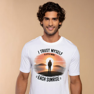 Camiseta de confianza en uno mismo al amanecer