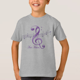 Camiseta de confort para niños con logo de Purple 
