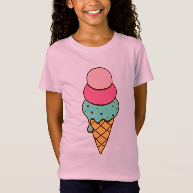 Camiseta De Cono De Helado (Anverso)