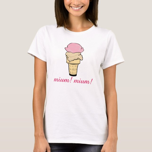 Camiseta De Cono De Helado (Anverso)
