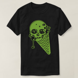 Camiseta de cono de helado de veneno verde