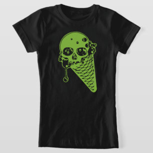 Camiseta de cono de helado de veneno verde