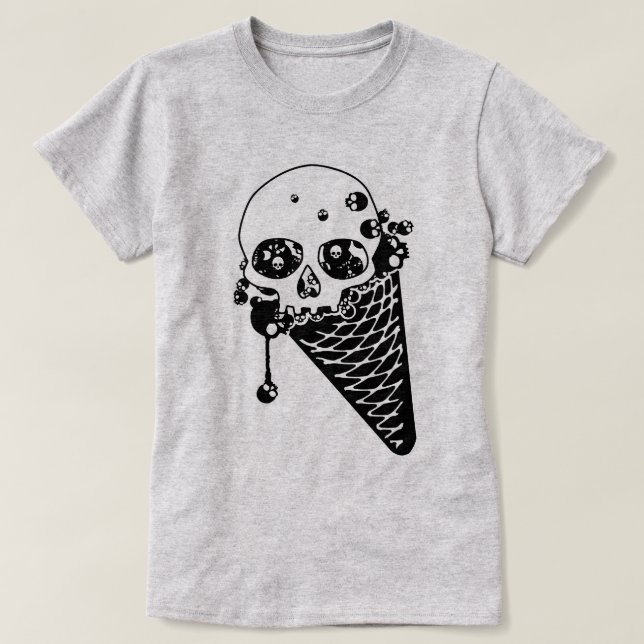 Camiseta de Cono de Helado Malvado (Diseño del anverso)