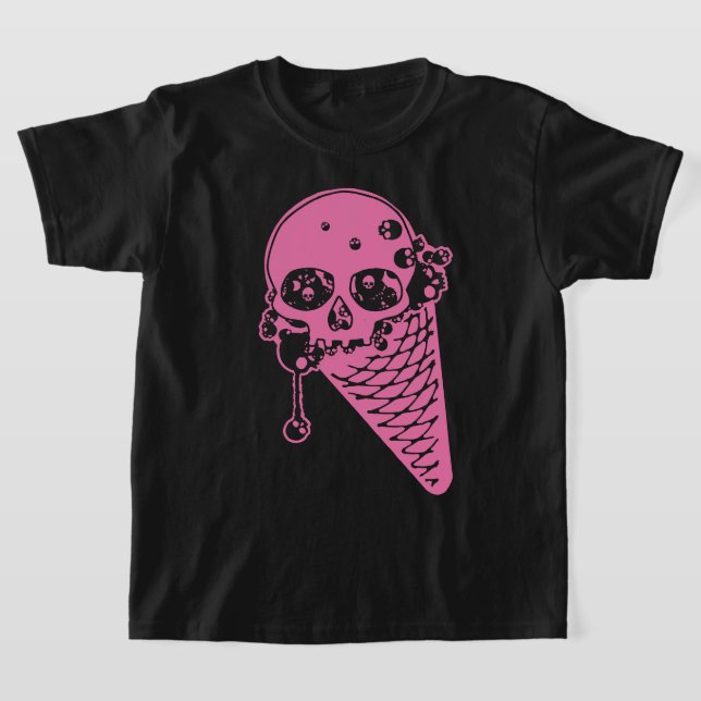Camiseta De Cono De Helado Rosa Mal (Distribución)