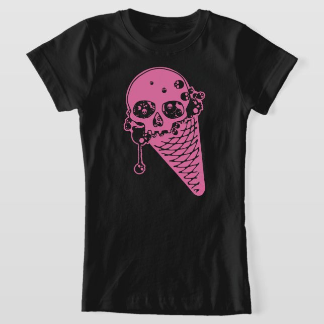 Camiseta De Cono De Helado Rosa Mal (Distribución)