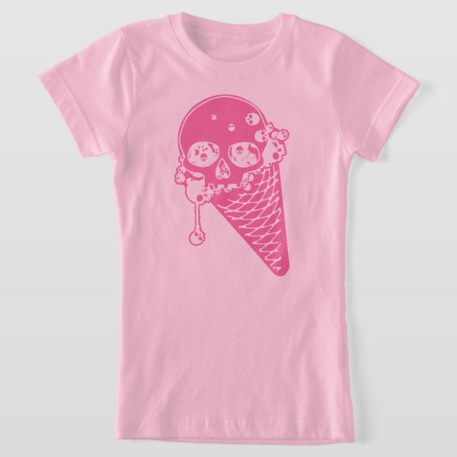 Camiseta De Cono De Helado Rosa Mal (Distribución)