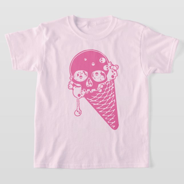 Camiseta De Cono De Helado Rosa Mal (Distribución)