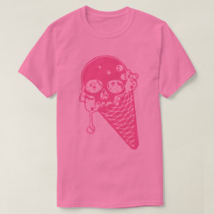 Camiseta De Cono De Helado Rosa Mal
