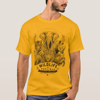 Camiseta de conservación de animales en peligro de