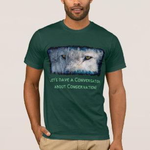 Camiseta De Conservación De La Vida Silvestre Gray
