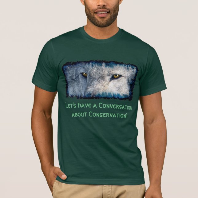 Camiseta De Conservación De La Vida Silvestre Gray (Anverso)