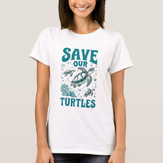 Camiseta de conservación de nuestras tortugas