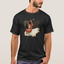 Camiseta de Conservación del Mapa de Orangután de 