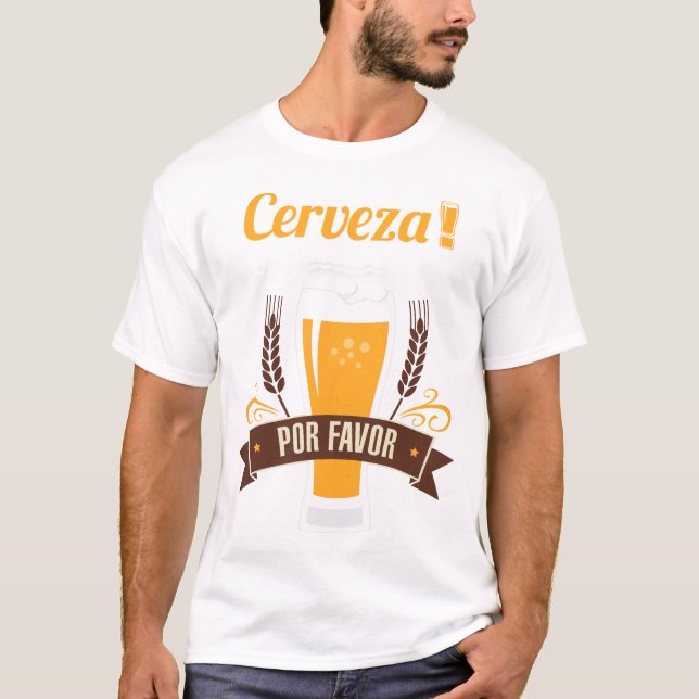 Camiseta de consumición divertida de la cerveza (Anverso)