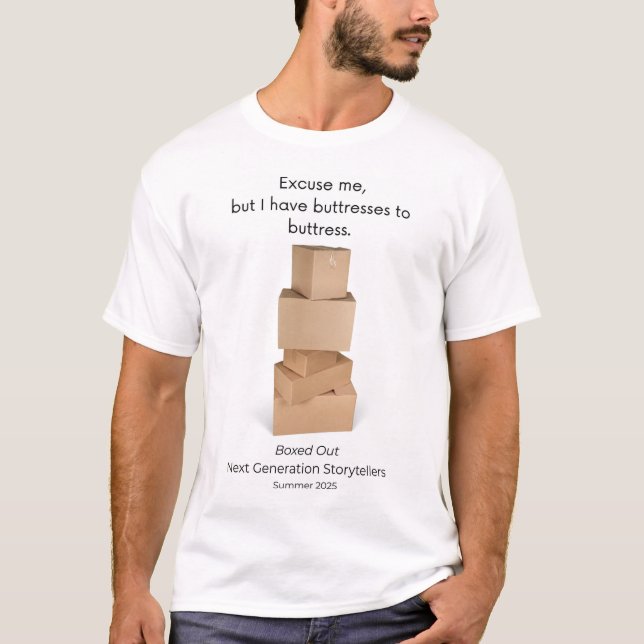 Camiseta de contrafuertes en caja (Anverso)