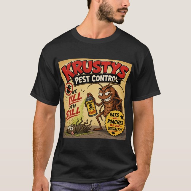 Camiseta de Control de Plagas de Krusty (Anverso)