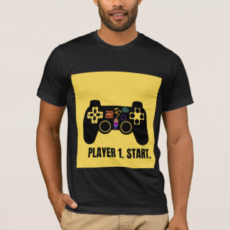 Camiseta de controlador de juegos Retro Player 1 S